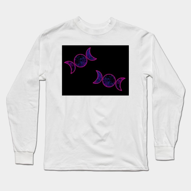 Triple moon Long Sleeve T-Shirt by tothemoons